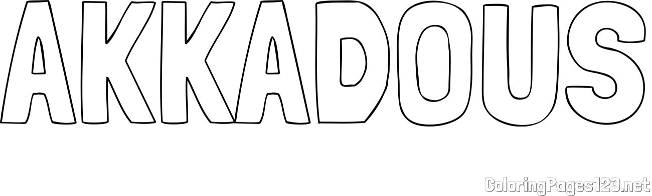 AKKADOUS Coloring Page