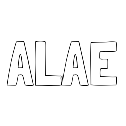 Online Created Coloring Page - ALAE Coloring Page