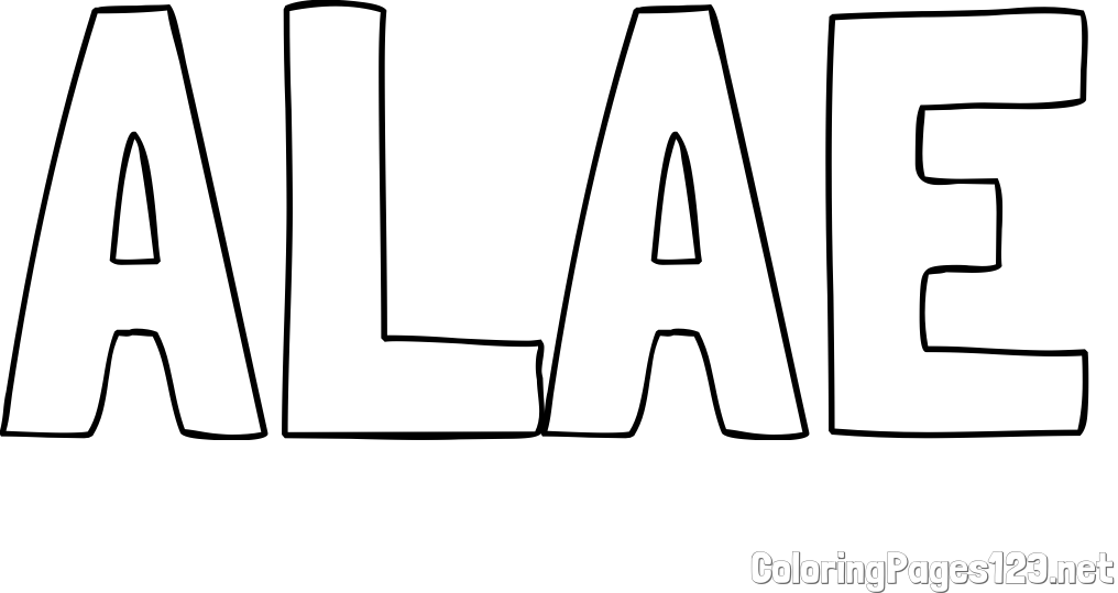 ALAE Coloring Page