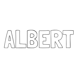 Online Created Coloring Page - ALBERT Coloring Page