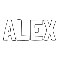 Online Created Coloring Page - ALEX Coloring Page