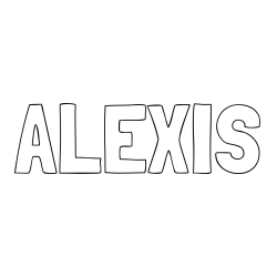Online Created Coloring Page - ALEXIS Coloring Page