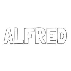 Online Created Coloring Page - ALFRED Coloring Page