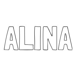 Online Created Coloring Page - ALINA Coloring Page