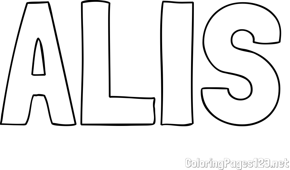 ALIS Coloring Page
