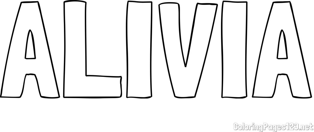 ALIVIA Coloring Page