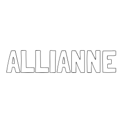 Online Created Coloring Page - ALLIANNE Coloring Page