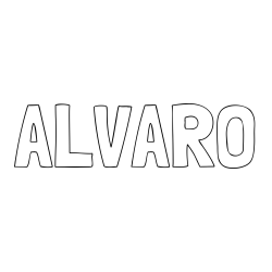 Online Created Coloring Page - ALVARO Coloring Page