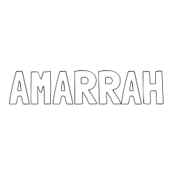 Online Created Coloring Page - AMARRAH Coloring Page