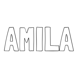 Online Created Coloring Page - AMILA Coloring Page