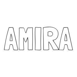 Online Created Coloring Page - AMIRA Coloring Page