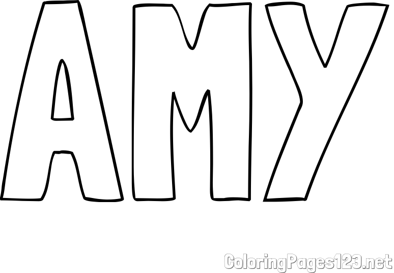AMY Coloring Page