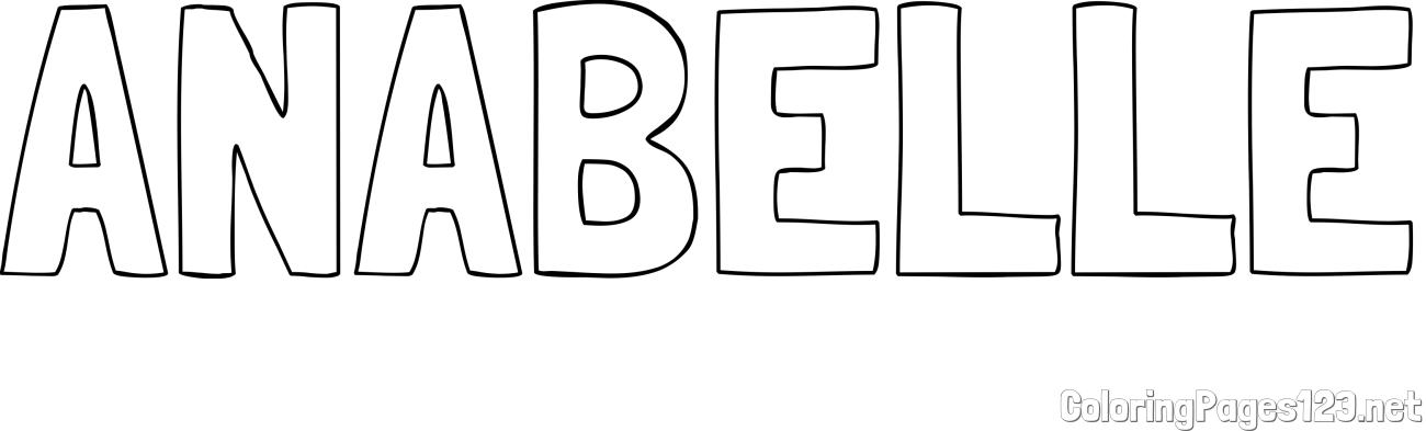 ANABELLE Coloring Page