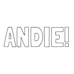 Online Created Coloring Page - ANDIE! Coloring Page