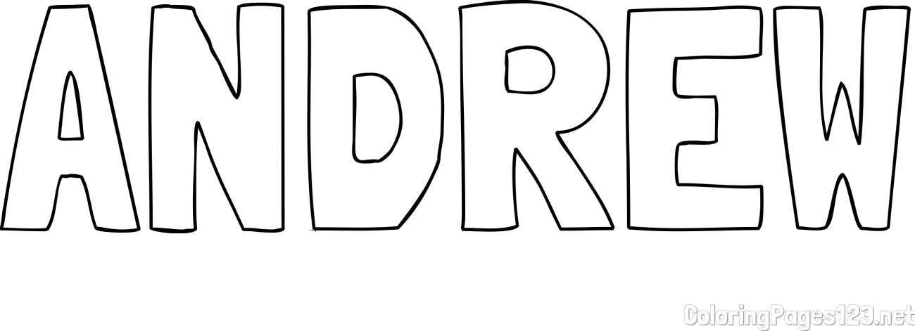 ANDREW Coloring Page