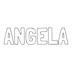 Online Created Coloring Page - ANGELA Coloring Page