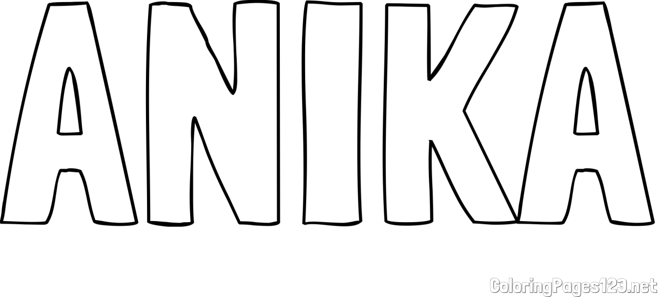 ANIKA Coloring Page