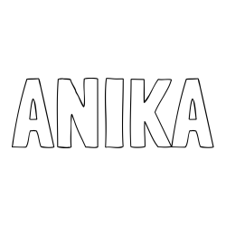 Online Created Coloring Page - ANIKA Coloring Page