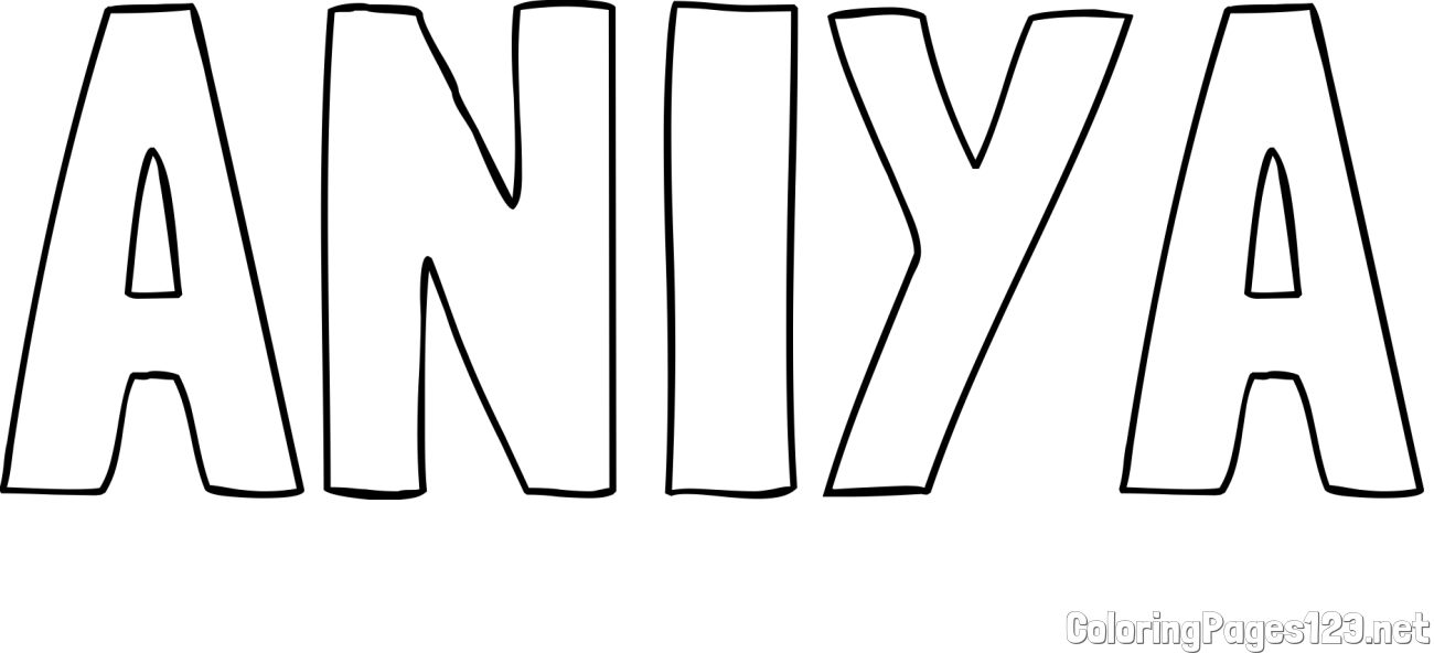 ANIYA Coloring Page