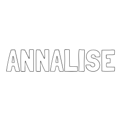 Online Created Coloring Page - ANNALISE Coloring Page