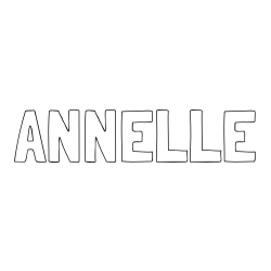 Online Created Coloring Page - ANNELLE Coloring Page