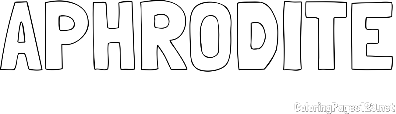 APHRODITE Coloring Page