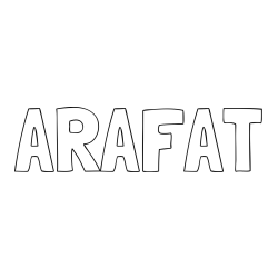 Online Created Coloring Page - ARAFAT Coloring Page