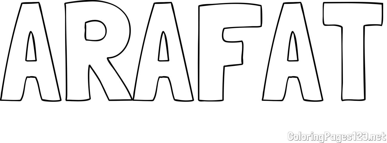 ARAFAT Coloring Page