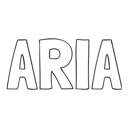 ARIA Coloring Page