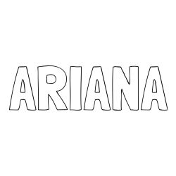 ARIANA Coloring Page