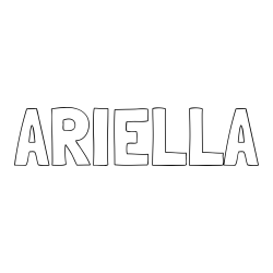 Online Created Coloring Page - ARIELLA Coloring Page