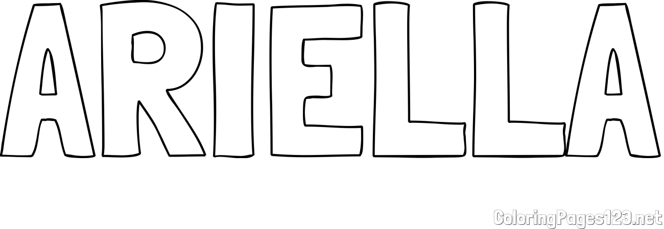 ARIELLA Coloring Page