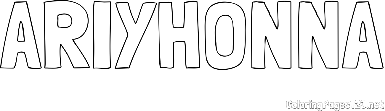 ARIYHONNA Coloring Page