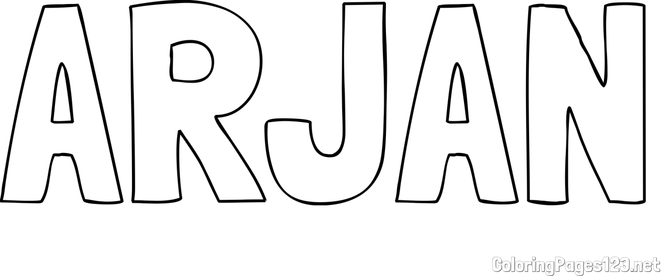 ARJAN Coloring Page