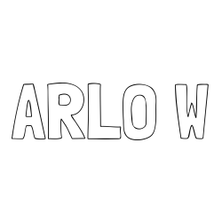 Online Created Coloring Page - ARLO W Coloring Page