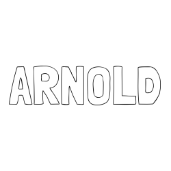 Online Created Coloring Page - ARNOLD Coloring Page