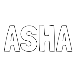 Online Created Coloring Page - ASHA Coloring Page