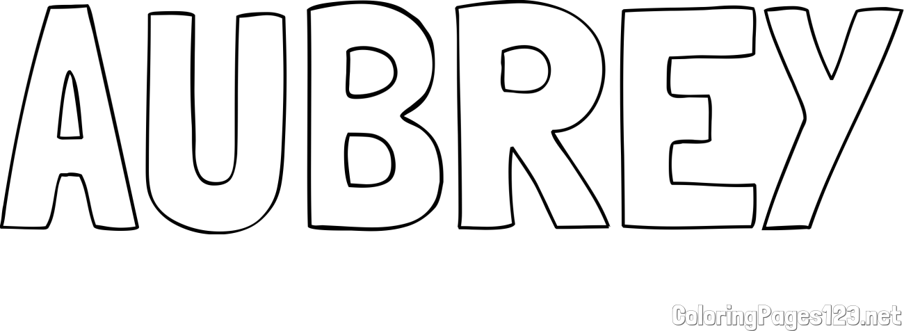 AUBREY Coloring Page