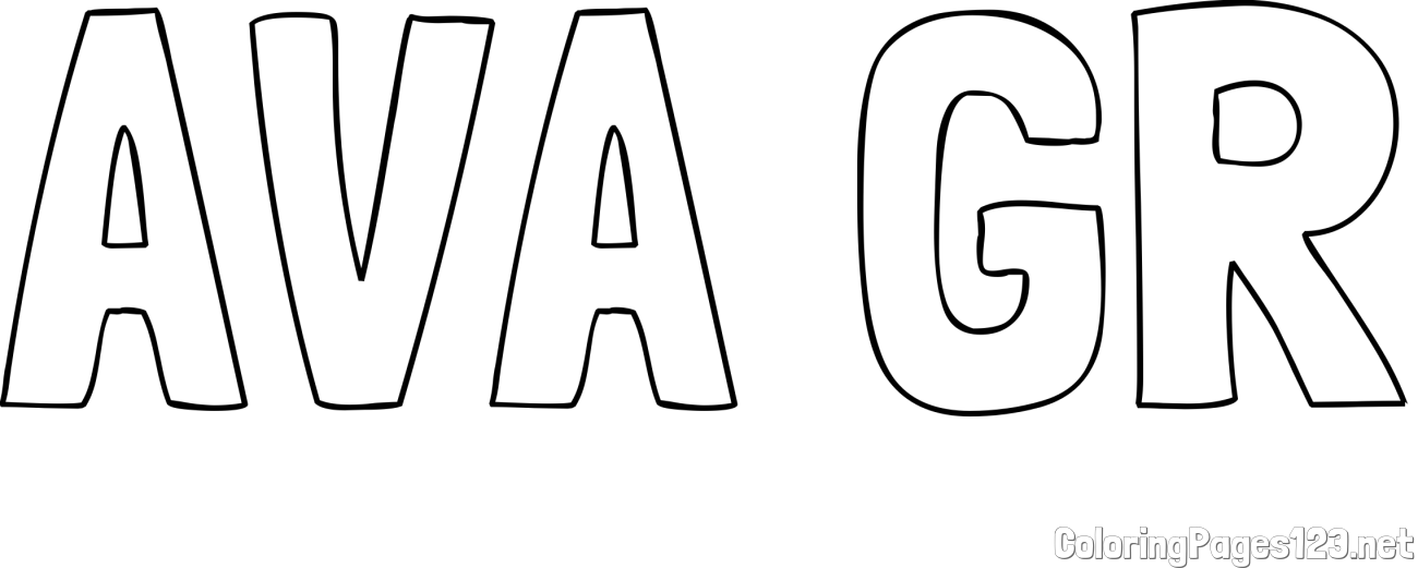 AVA GR Coloring Page