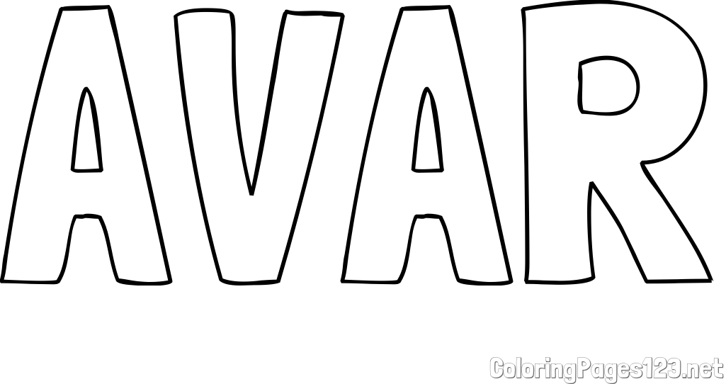 AVAR Coloring Page