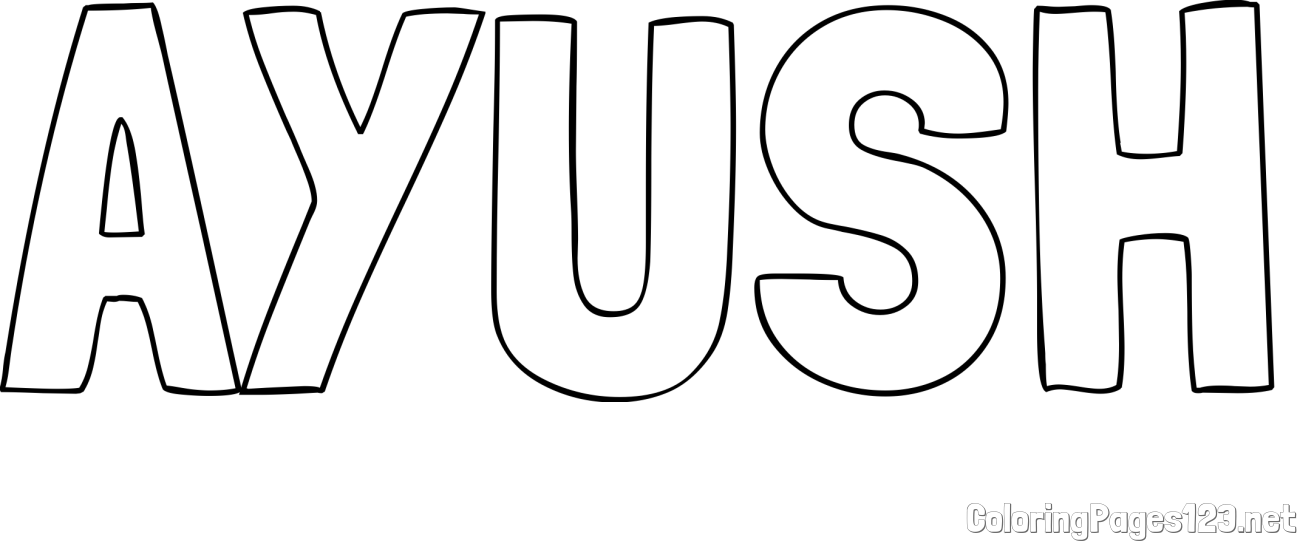 AYUSH Coloring Page