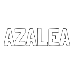 Online Created Coloring Page - AZALEA Coloring Page