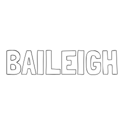 Online Created Coloring Page - BAILEIGH Coloring Page