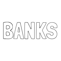 Online Created Coloring Page - BANKS Coloring Page