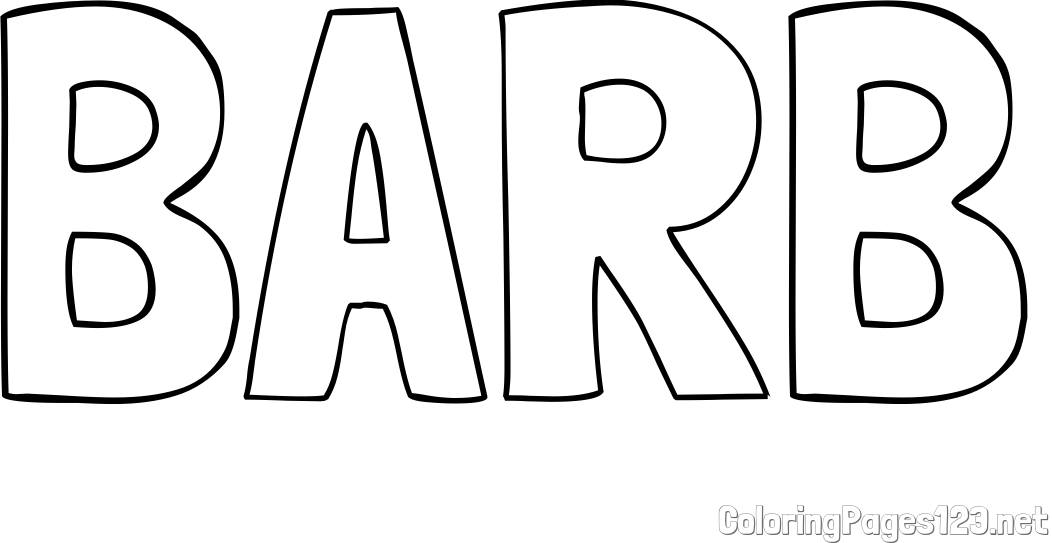 BARB Coloring Page