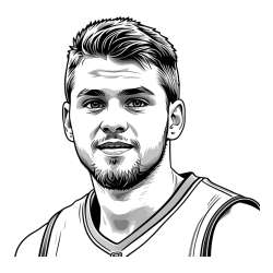 Basketball Player Coloring Page