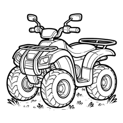 Beautiful ATV Coloring Page