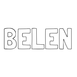 Online Created Coloring Page - BELEN Coloring Page