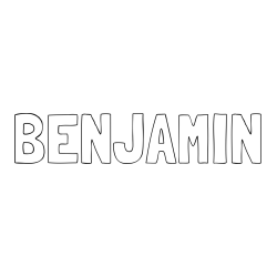 BENJAMIN Coloring Page