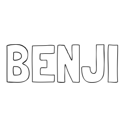 Online Created Coloring Page - BENJI Coloring Page